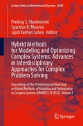Cover: Hybrid Methods for Modeling and Optimizing Complex Systems: Advances in Interdisciplinary Approaches for Complex Problem Solving - Springer