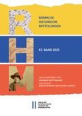 Cover: R&ouml;mische Historische Mitteilungen, Band 67 (2025) - Verlag der &ouml;sterreichischen Akademie der Wissenschaften