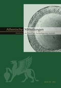 Cover: Athenische Mitteilungen 138, 2023 - Reichert Verlag