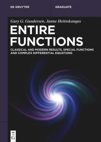 Enlarge image Cover: Entire Functions - De Gruyter
