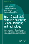 Cover: Smart Sustainable Materials Advancing Remanufacturing and Technology - Springer
