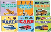 Enlarge image Cover: Watch Them Move Series Transportation Board Book 6-Book Set - Curiosity Unlocked Books
