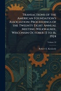 Cover: Transactions of the American Foundation's Association - Tradd Street Press