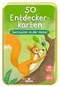 Cover: 50 Entdeckerkarten - Suchspiele in der Natur - moses Verlag