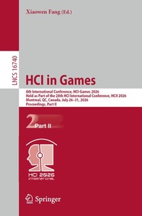 Enlarge image Cover: HCI in Games - Springer