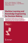 Cover: Machine Learning and Knowledge Engineering for Decision Making - Springer