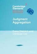 Cover: Judgment Aggregation - Cambridge University Press