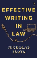 Cover: Effective Writing in Law - Bloomsbury Academic