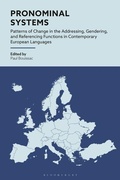 Cover: Pronominal Systems - Bloomsbury Academic