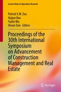 Cover: Proceedings of the 30th International Symposium on Advancement of Construction Management and Real Estate - Springer