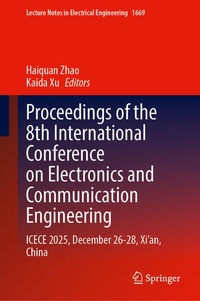 Enlarge image Cover: Proceedings of the 8th International Conference on Electronics and Communication Engineering - Springer