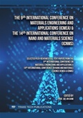 Cover: The 9th Int. Conference on Materials Engineering and Applications (ICMEA) & the 14th Int. Conference on Nano and Materials Science (ICNMS) - Trans Tech Publications Ltd