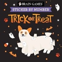 Enlarge image Cover: Brain Games - Sticker by Number Compact Edition: Trick or Treat Spooky Cute Halloween 7x7 Inches Boo Basket Stuffer, Travel Size Activity Book for Adults & Kids 7+ - Publications International, Ltd.