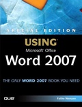 Cover: Special Edition Using Microsoft Office Word 2007 - Addison Wesley
