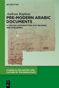 Cover: Pre-Modern Arabic Documents - De Gruyter