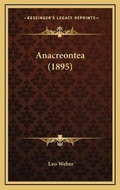 Cover: Anacreontea (1895) - Kessinger Publishing