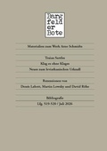 Cover: Bargfelder Bote - edition text + kritik