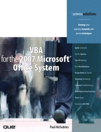 Abbildung von: VBA for the 2007 Microsoft Office System - Addison Wesley