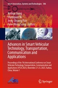 Cover: Advances in Smart Vehicular Technology, Transportation, Communication and Applications - Springer