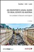Cover: An Investors Legal Guide to Real Estate in Austria - Manz