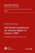 Cover: UN World Conference on Human Rights in Vienna 1993 - Manz