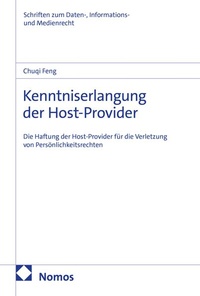 Enlarge image Cover: Kenntniserlangung der Host-Provider - Nomos
