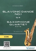 Cover: Saxophone Quartet: Slavonic Dance no.1 by Dvor&aacute;k (score) - Glissato Edizioni Musicali