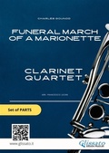 Cover: Clarinet Quartet sheet music: Funeral march of a Marionette (set of parts) - Glissato Edizioni Musicali