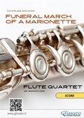 Cover: Flute Quartet sheet music: Funeral march of a Marionette (score) - Glissato Edizioni Musicali