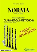 Cover: Norma - Clarinet Quintet/Choir score & parts - Glissato Edizioni Musicali