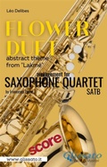 Cover: "Flower Duet" abstract theme - Saxophone Quartet (score) - Glissato Edizioni Musicali