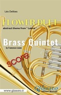 Cover: "Flower Duet" abstract theme - Brass Quintet (score) - Glissato Edizioni Musicali