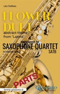 Cover: "Flower Duet" abstract theme - Saxophone Quartet satb (parts) - Glissato Edizioni Musicali