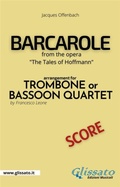 Cover: Barcarole - Trombone or Bassoon Quartet (score) - Glissato Edizioni Musicali