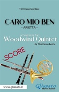 Cover: Caro mio ben - Woodwind quintet (score) - Glissato Edizioni Musicali