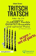 Cover: Tritsch Tratsch - Clarinet flexible Quintet + opt.piano (score & parts) - Glissato Edizioni Musicali