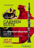 Cover: "Carmen" Suite for Clarinet Quartet set of parts - Glissato Edizioni Musicali