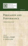 Cover: Persuasion and Performance - Wipf and Stock Publishers