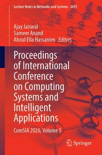 Enlarge image Cover: Proceedings of International Conference on Computing Systems and Intelligent Applications - Springer