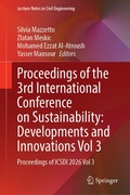 Cover: Proceedings of the 3rd International Conference on Sustainability: Developments and Innovations Vol 3 - Springer