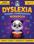 Cover: Dyslexia Reading Comprehension Workbook Ages 7-9 - Polymath Panda
