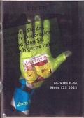 Cover: so viele Heft 125 2025 - icon Verlag Hubert Kretschmer