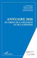 Cover: Annuaire 2026 du Droit de la Securite et de la Defense - Editions L'Harmattan