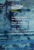 Cover: Forensic Linguistics in the United Kingdom - Cambridge University Press