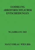 Cover: Sammlung arbeitsrechtlicher Entscheidungen - Manz