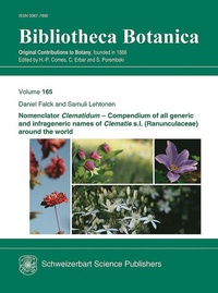 Enlarge image Cover: Nomenclator Clematidum - Schweizerbart'sche, E.