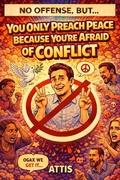 Cover: No Offense, But... You Only Preach Peace Because You're Afraid of Conflict - Independently Published