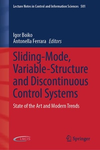 Enlarge image Cover: Sliding-Mode, Variable-Structure and Discontinuous Control Systems - Springer