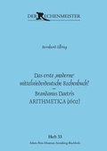 Cover: Das erste ,moderne' mittelniederdeutsche Rechenbuch? - Brandanus Daetris ARITHMETICA (1602) - Adam-Ries-Bund