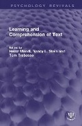 Cover: Learning and Comprehension of Text - Routledge